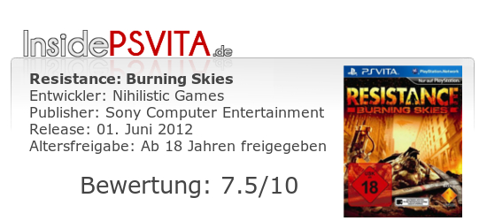 Resistance Burning Skies Bewertung