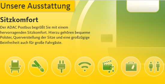 ADAC Busreisen Ausstattung